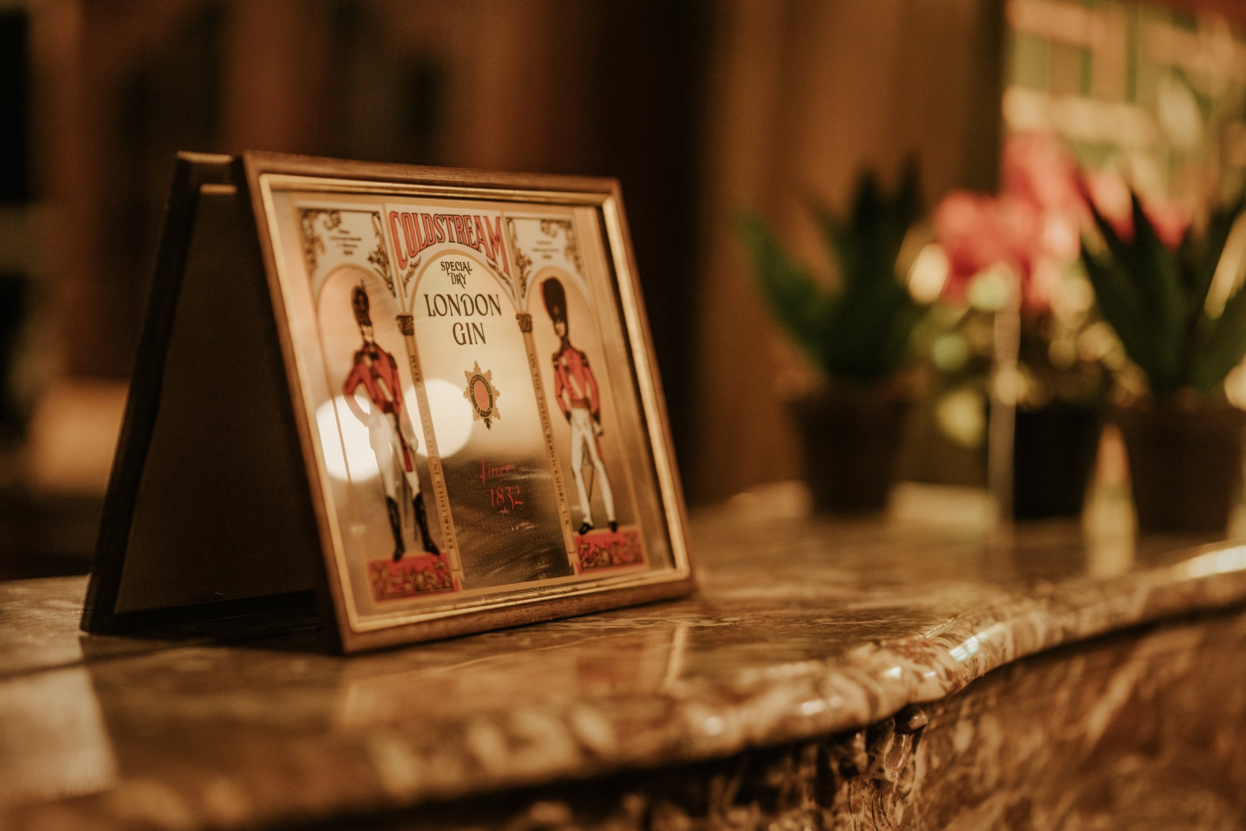 Vintage gin artwork from the Chateau de Looz collection