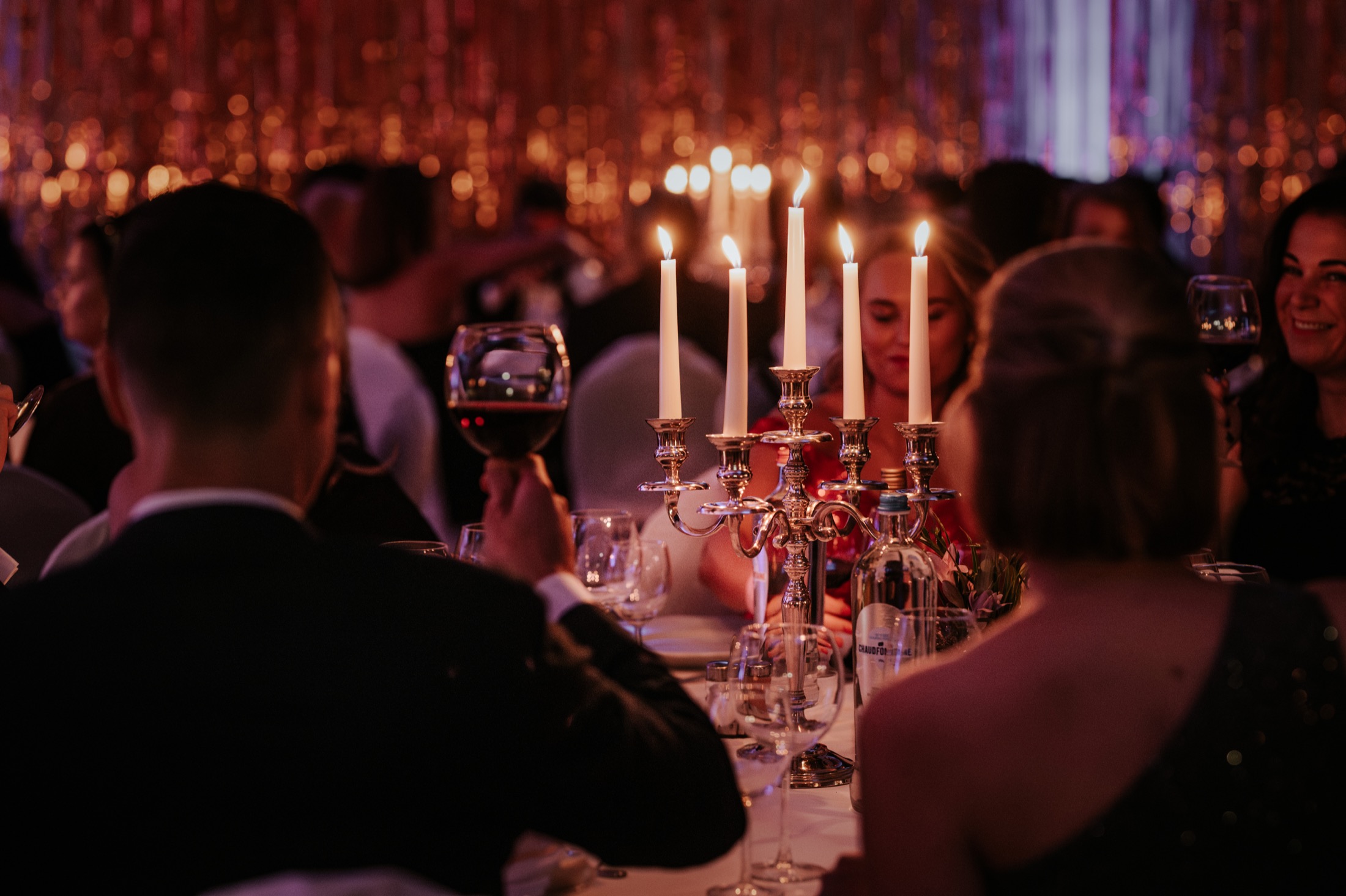 Candlelit gala dinner at Chateau de Looz