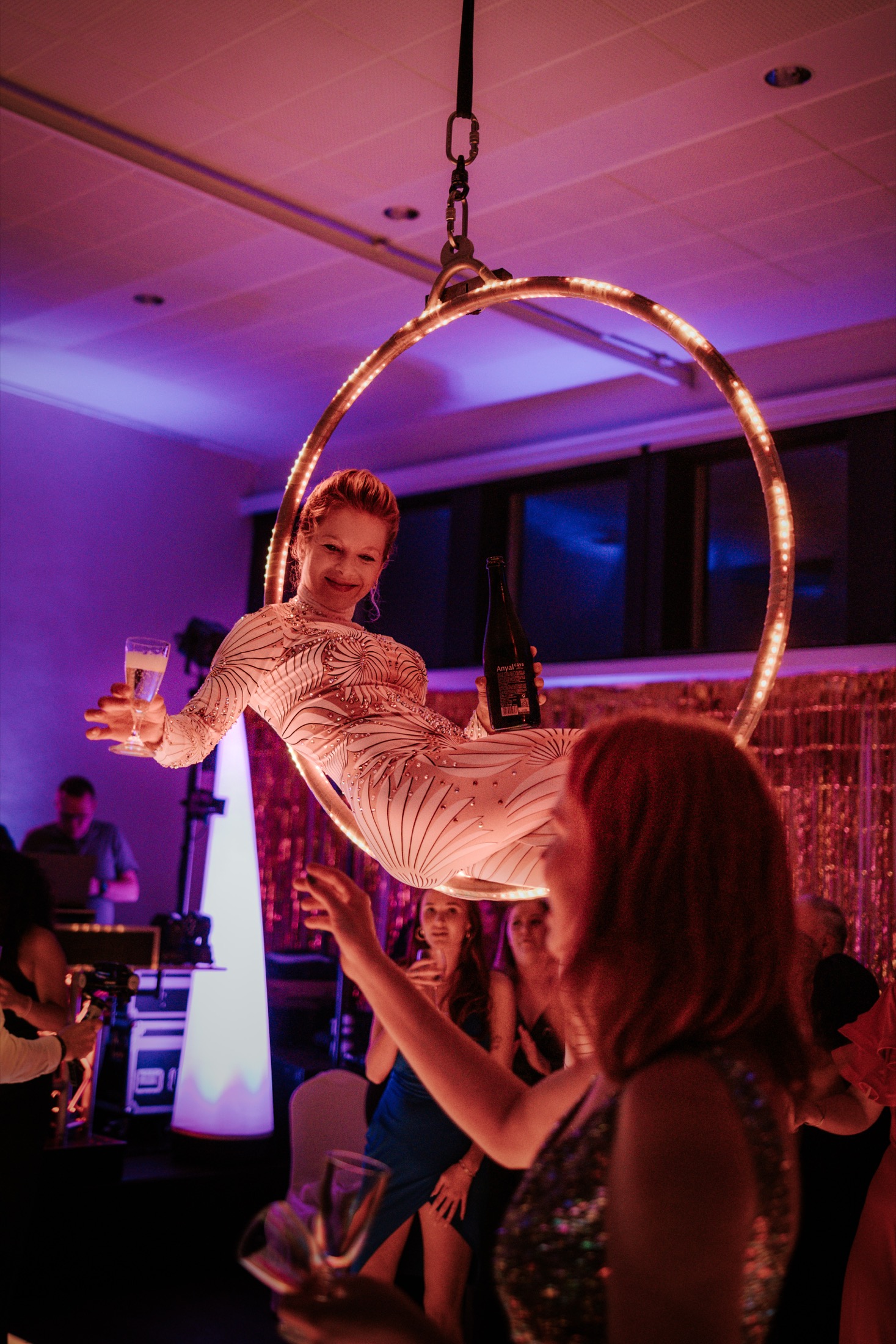 Live entertainment during an event at Chateau de Looz