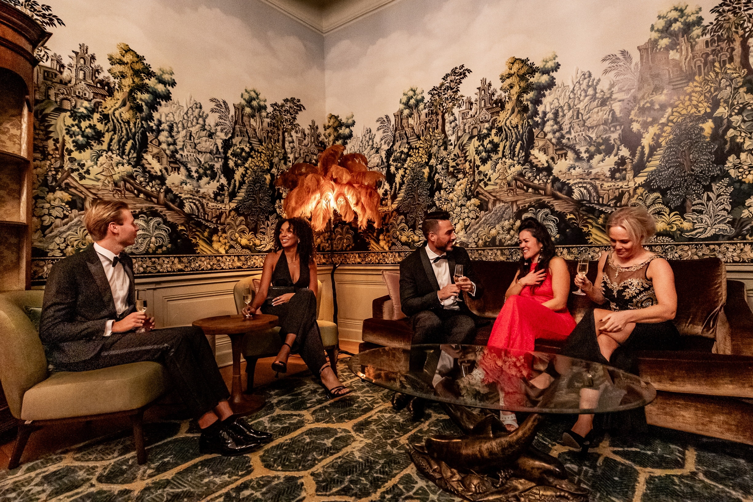 Atmosphere in the Chateau de Looz lounge